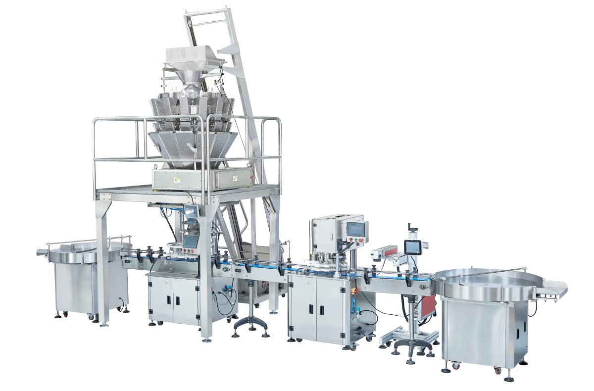 Automatic Granules Product Weighing Filling Seaming Machine Line-FHARVEST- Filling Machine,Sealing Machine,Capping Machine,Labeling Machine,Labeling Machine,Others Machines, Packing Machine Line