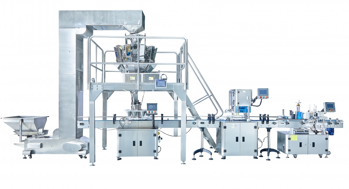 Automatic Granules Product Weighing Filling Seaming Machine Line-FHARVEST- Filling Machine,Sealing Machine,Capping Machine,Labeling Machine,Labeling Machine,Others Machines, Packing Machine Line