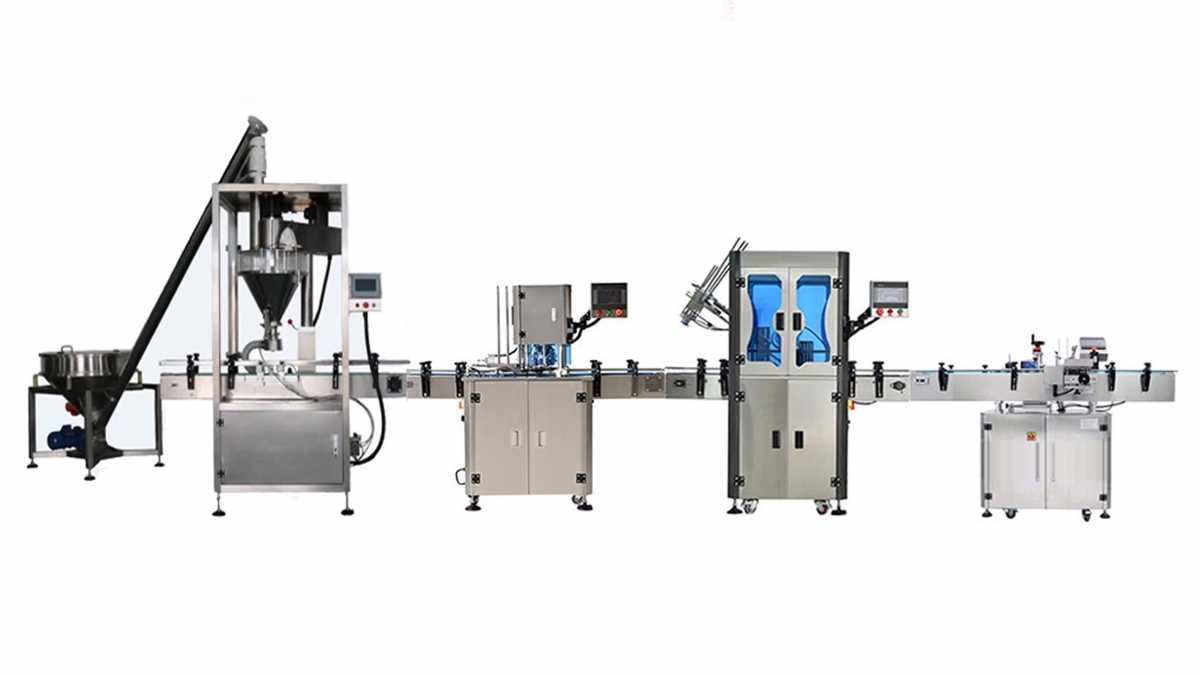 Automatic Can Powder Filling Sealing Capping Labeling Machine Line-FHARVEST- Filling Machine,Sealing Machine,Capping Machine,Labeling Machine,Labeling Machine,Others Machines, Packing Machine Line