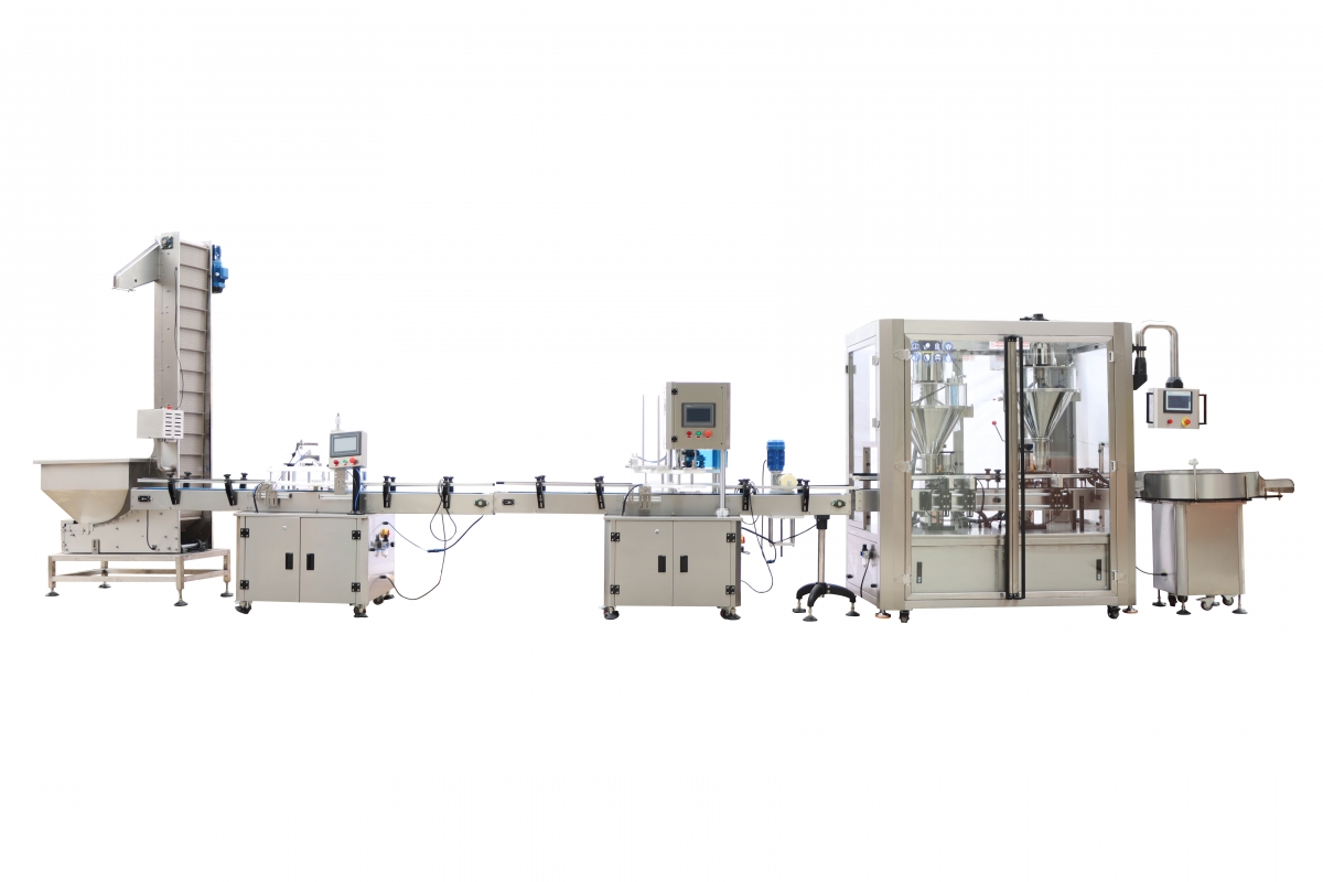 Double Head Powder Filling Machine Line, Can Seaming Machine,Dustproof Capping Machine-FHARVEST- Filling Machine,Sealing Machine,Capping Machine,Labeling Machine,Labeling Machine,Others Machines, Packing Machine Line